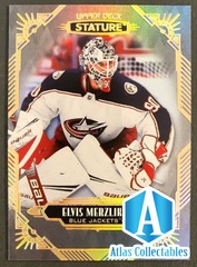 2020-21 Upper Deck Stature Veterans #74 Elvis Merzlikins Columbus Blue Jackets